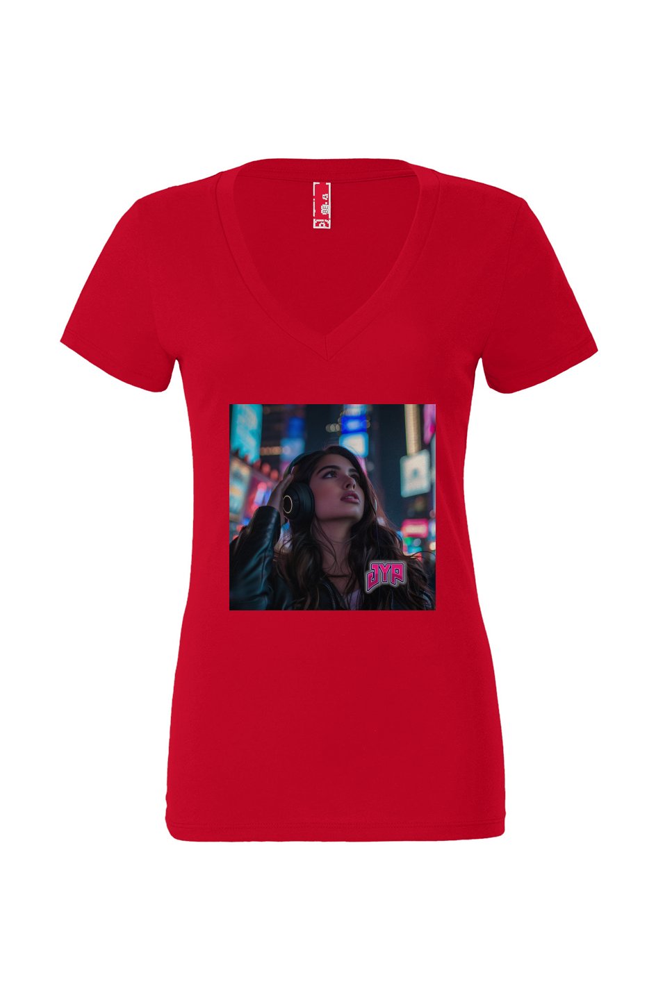 Women’s Jersey Deep V-Neck Tee