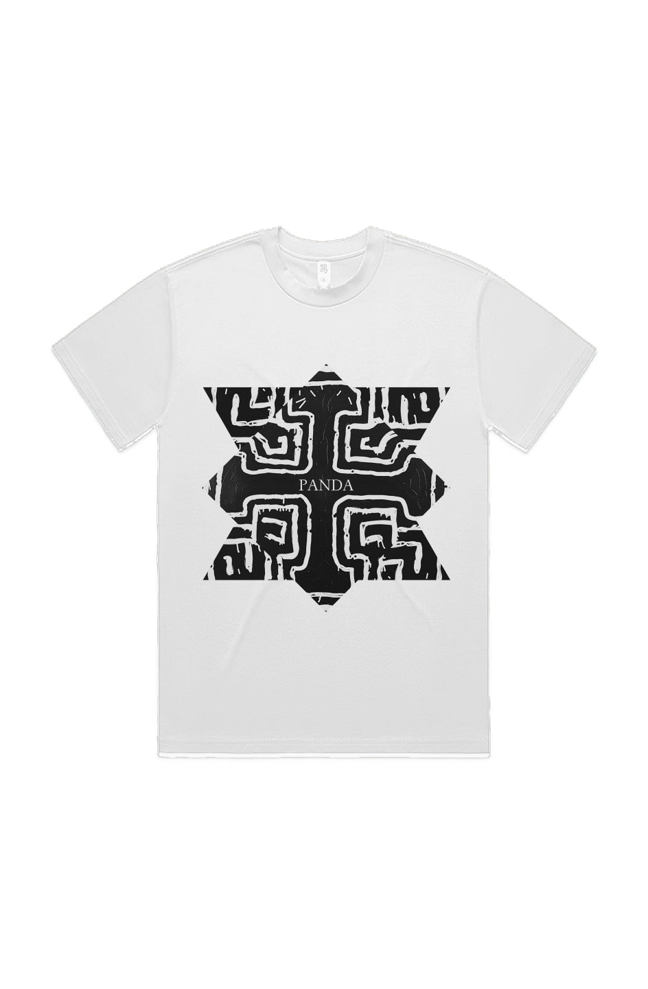 Panda Cross Black HEAVY TEE oversized 5080