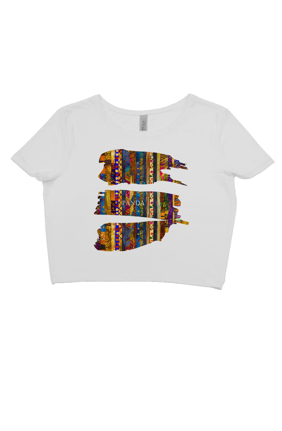 Fabric of Africa crop top tee 6681