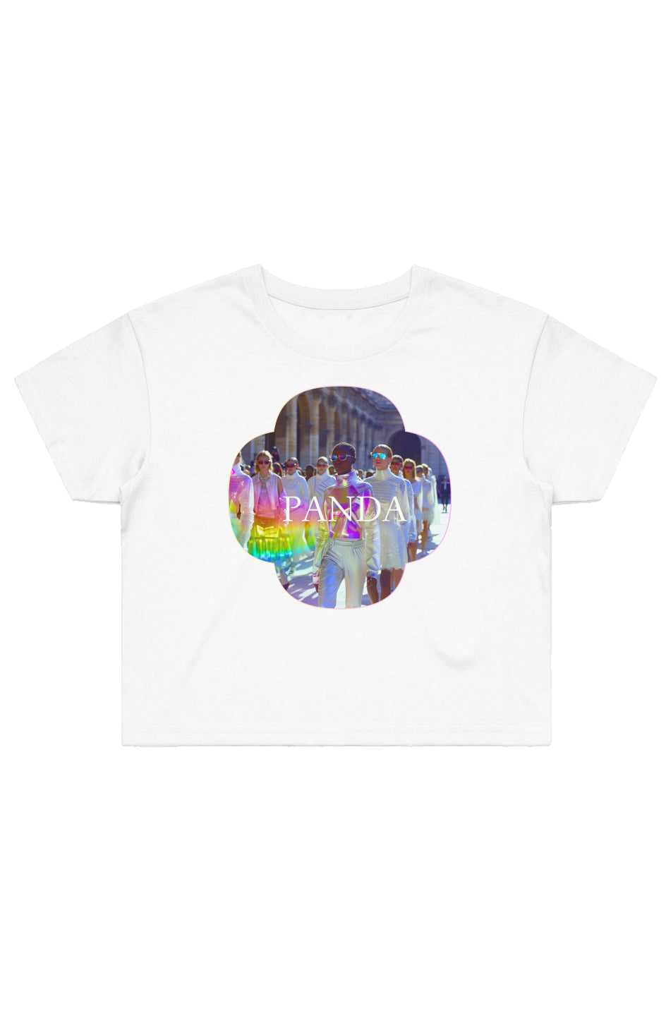 Hues of Harmony Crop Top Tee 4062