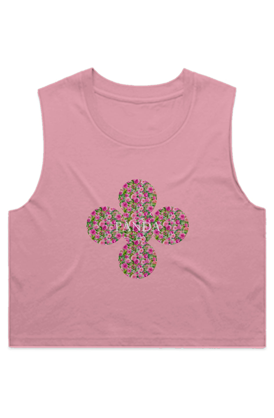 Panda Wildflowers WO'S CROP Top TANK Top 4068