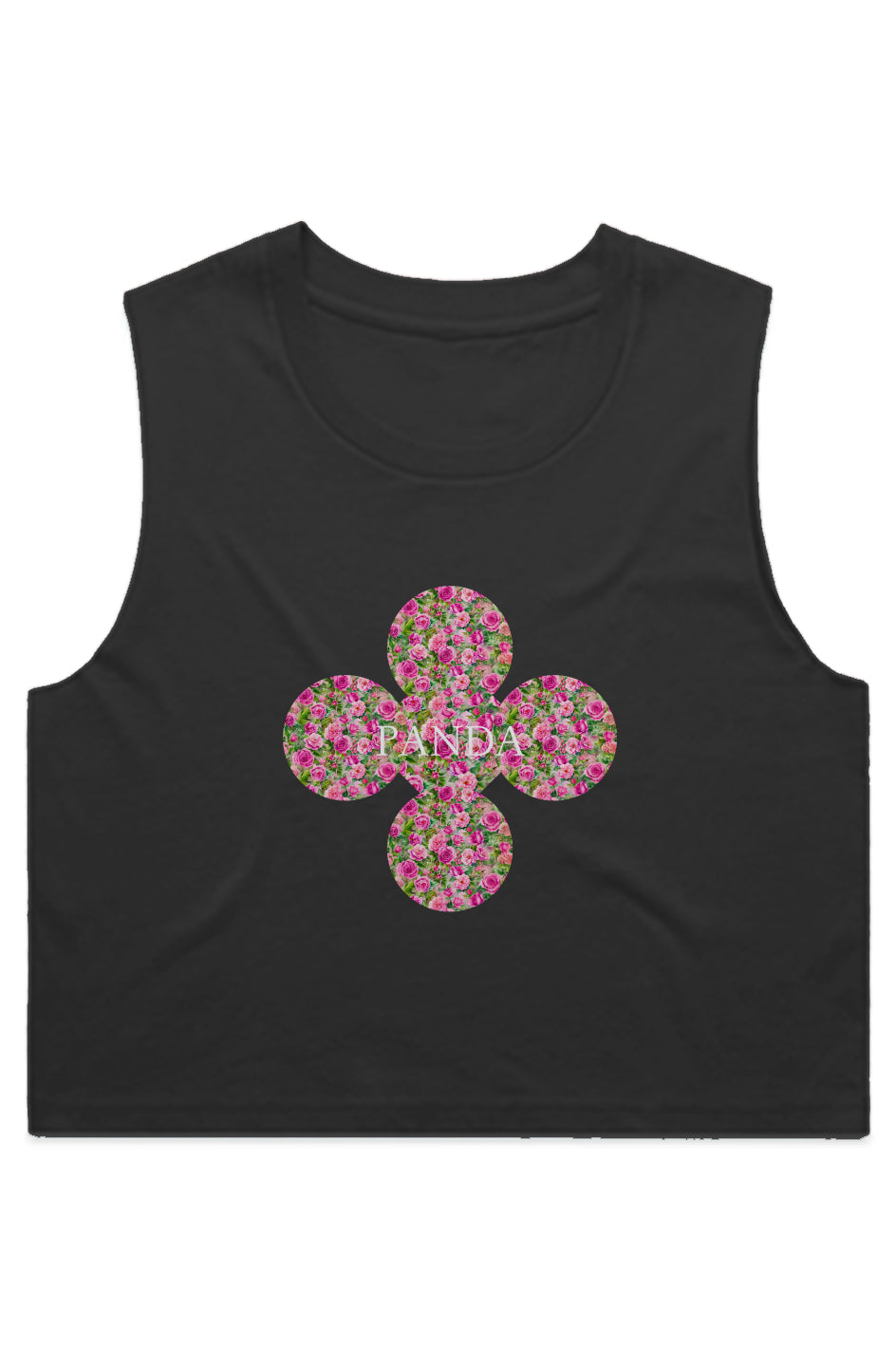Panda Wildflowers WO'S CROP Top TANK Top 4068