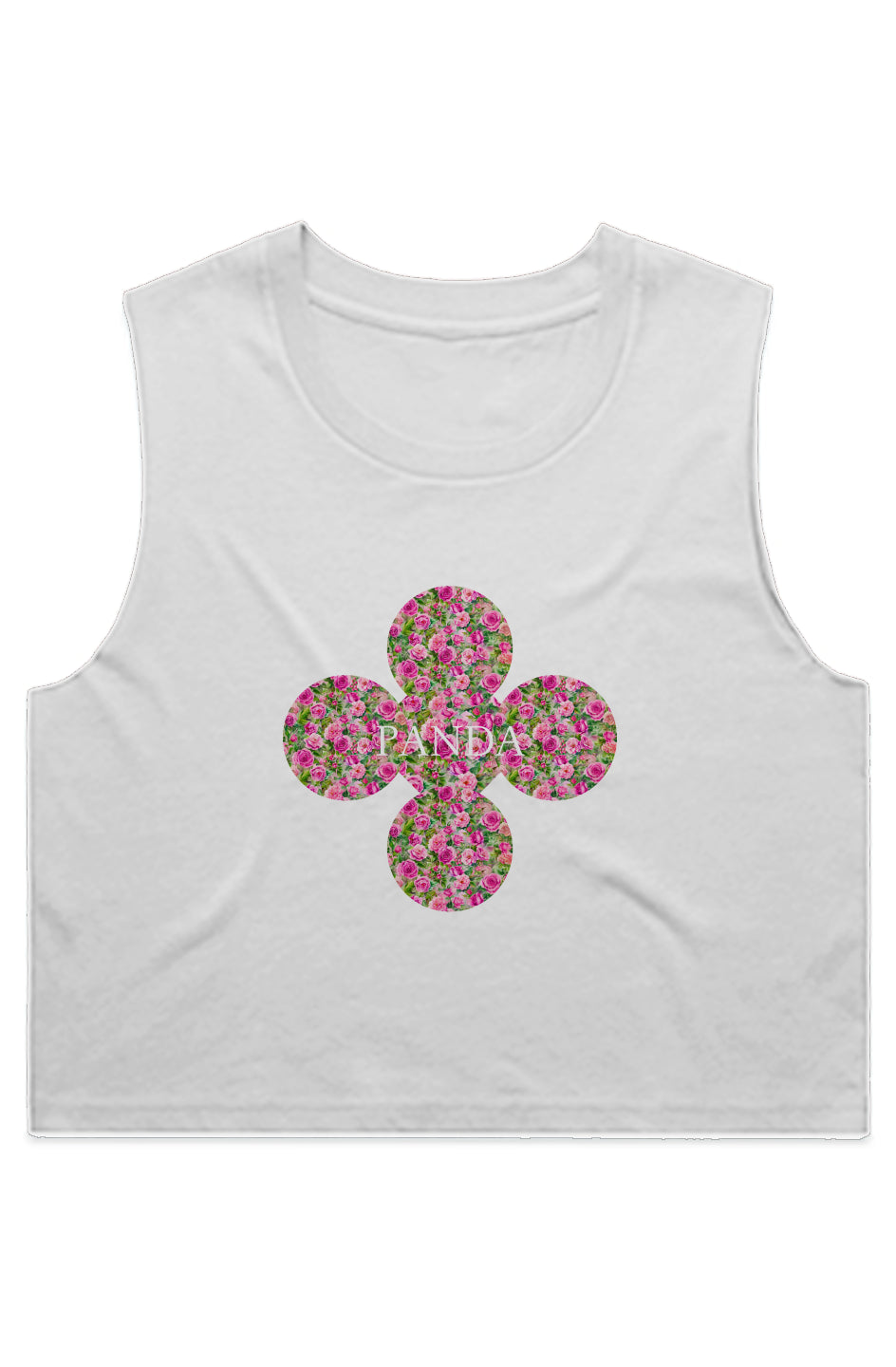 Panda Wildflowers WO'S CROP Top TANK Top 4068