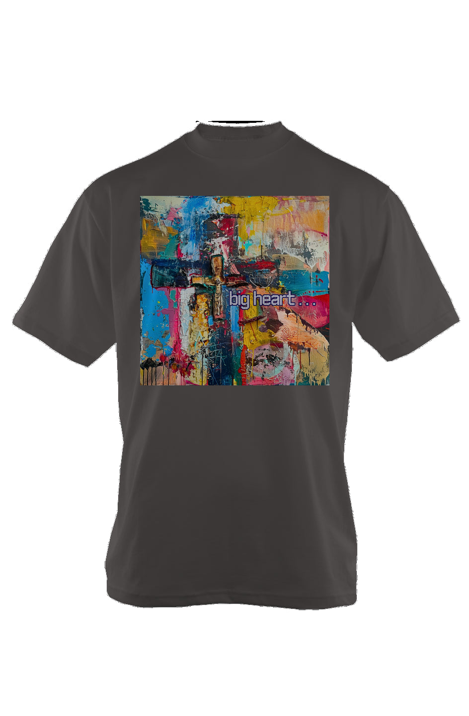 Big Heart WWJD Oversized Heavyweight T Shirt shmhss