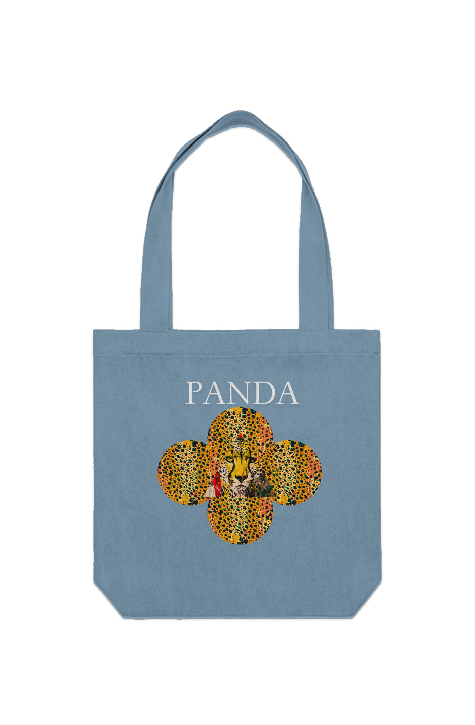 Leopard Denim Carrie Tote Bag