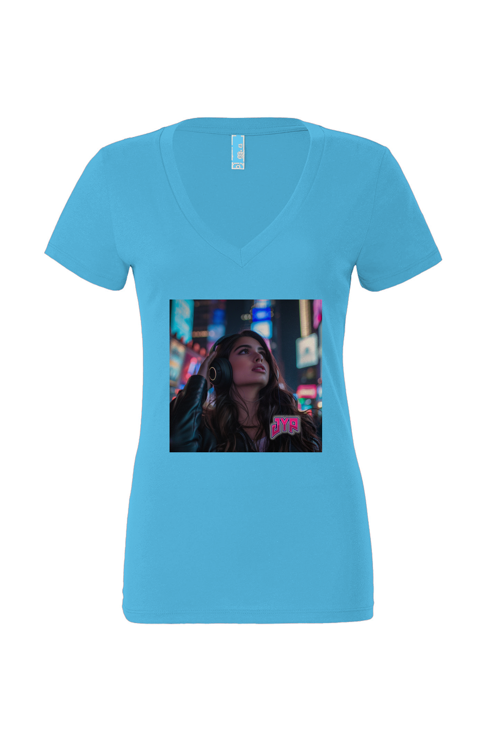 Women’s Jersey Deep V-Neck Tee