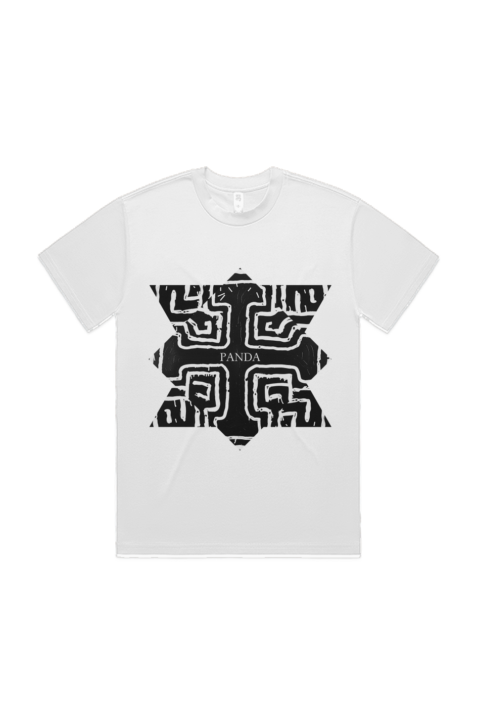 Panda Cross Black HEAVY TEE oversized 5080