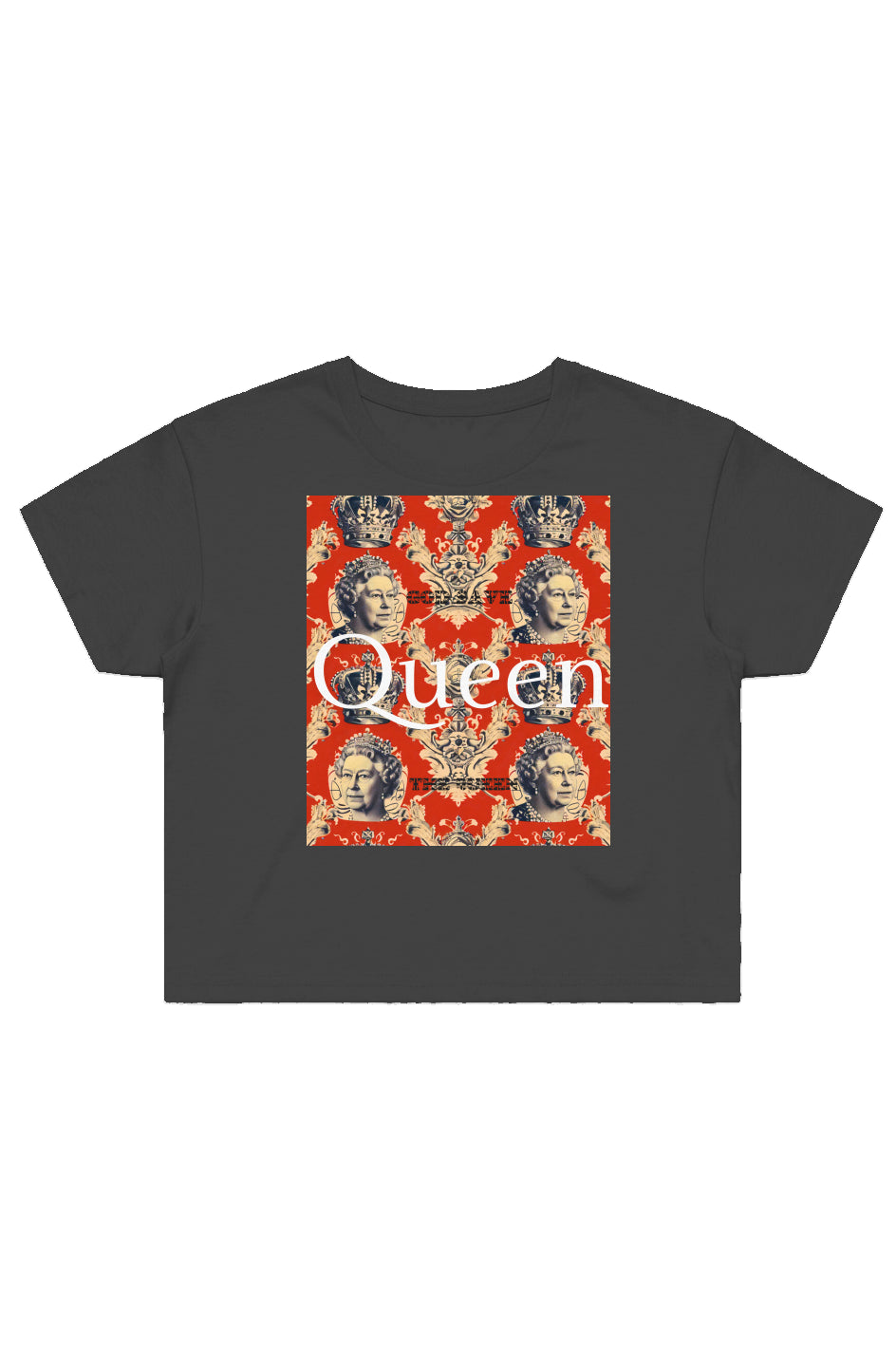 Queen of England Crop T-Shirt 4062